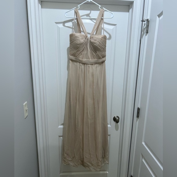 Amsale size 12 - champagne colored bridesmaid dress - Picture 1 of 4